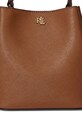 Kožna torba Lauren Ralph Lauren 431969365 smeđa