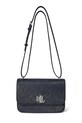 Lauren Ralph Lauren torebka skórzana skóra licowa granatowy 431974272