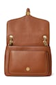 Δερμάτινη τσάντα Lauren Ralph Lauren καφέ 431974551