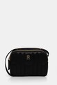 Kabelka Tommy Hilfiger jednofarebný čierna AW0AW17453