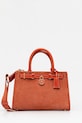 Tommy Hilfiger torebka zamszowa nie mieści A4 pomarańczowy AW0AW17469