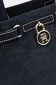 Tommy Hilfiger torebka zamszowa granatowy AW0AW17469