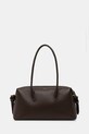 Yuzefi poșetă de piele BRIOCHE DUFFLE uni maro YUZPF25.HB.BD.L038