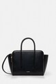 Calvin Klein torebka skórzana skóra licowa czarny LV04F3034G