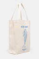 Samsoe Samsoe borsa a mano in cotone SAPRINT U25200001 beige AW25