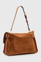 Accesorii AllSaints geantă din nubuck URSA W321XC maro