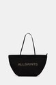 Хлопковая сумка AllSaints SERAFINA гладкий чёрный W323XC