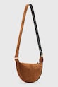 Аксесоари Велурена чанта AllSaints HALFMOON W334XC кафяв