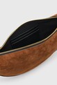 AllSaints torebka zamszowa HALFMOON W334XC brązowy