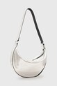 Accesorii AllSaints geantă de piele HALF W336XC argintiu