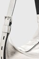 AllSaints geantă de piele HALF argintiu W336XC