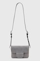 Kožená kabelka AllSaints JUPITER přírodní kůže šedá W354XC