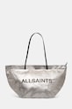 Τσάντα AllSaints SERAFINA υφασμάτινο ασημί W438XC