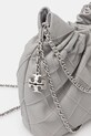 Tory Burch torebka skórzana Fleming szary 162451.021
