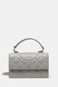 Шкіряна сумочка Tory Burch Fleming лицьова шкіра сірий 164800.021