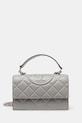 Tory Burch poșetă de piele Fleming uni gri 164800.021