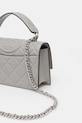 Accesorii Tory Burch poșetă de piele Fleming 164800.021 gri