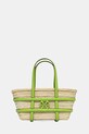 Tory Burch poșeta din rafie Ella Straw uni bej 169396.300