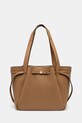 Tory Burch torebka skórzana Romy Tote skóra licowa beżowy 163388.227