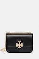 Tory Burch borsa a mano in pelle Eleanor pelle fiore nero 166169.001