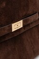 Tory Burch torebka zamszowa Lee Radziwill brązowy 169256.200