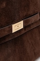 Tory Burch geantă de mână din piele întoarsă Lee Radziwill maro 169256.200