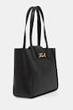 Karl Lagerfeld torebka skórzana K/SIGNATURE A3W30133 czarny AW25