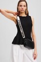 Karl Lagerfeld torebka skórzana A3W30310 czarny AW25
