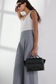 Karl Lagerfeld poșetă de piele A3W30338 negru AW25