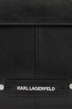 Accesorii Karl Lagerfeld poșetă de piele A3W30338 negru