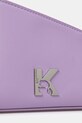 Karl Lagerfeld Jeans torebka skórzana fioletowy A3W30289