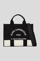Βαμβακερή τσάντα Karl Lagerfeld υφασμάτινο μαύρο A3W50025
