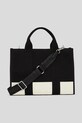 Βαμβακερή τσάντα Karl Lagerfeld μαύρο A3W50025