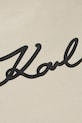 Бавовняна сумка Karl Lagerfeld K/SIGNATURE бежевий A3W50108