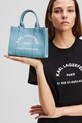 Karl Lagerfeld torebka bawełniana A3W50118 niebieski