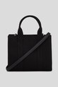 Karl Lagerfeld torebka bawełniana czarny A3W50118