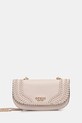 Τσάντα Guess TATUM απομίμηση λείου δέρματος μπεζ HWNG96.67210