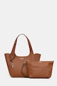 Guess torebka CALISTA skóra licowa brązowy HWBG73.34220