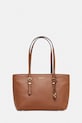 Kožená kabelka MICHAEL Michael Kors QUINN usňová koža hnedá 30T5GQNT2L