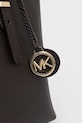 Accesorii MICHAEL Michael Kors poșetă de piele QUINN 30T5GQNT2L maro
