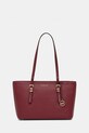 MICHAEL Michael Kors torebka skórzana QUINN skóra licowa bordowy 30T5GQNT2L