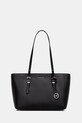MICHAEL Michael Kors bőr táska QUINN nappa bőr fekete 30T5SQNT2L
