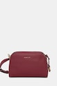 MICHAEL Michael Kors poșetă de piele ASHTON uni burgundia 32S5G9QC5L