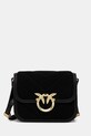 Semišová kabelka Pinko semišová kůže černá 104297.A2JH