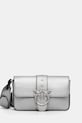 Pinko torebka skórzana nie mieści A4 srebrny 104340.A2JT