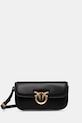 Кожаная сумочка Pinko аппликация чёрный 105083.A26L