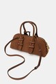 Akcesoria Pinko torebka zamszowa Horizontal 105334.A2JH brązowy
