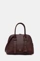Δερμάτινη τσάντα Pinko λείο δέρμα μπορντό 105906.A0QO