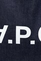 Бавовняна сумка A.P.C. shopping daniela темно-синій COHIZ.M61446