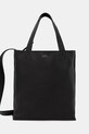 Kožená kabelka A.P.C. cabas maiko small usňová koža čierna PXCBC.M61667